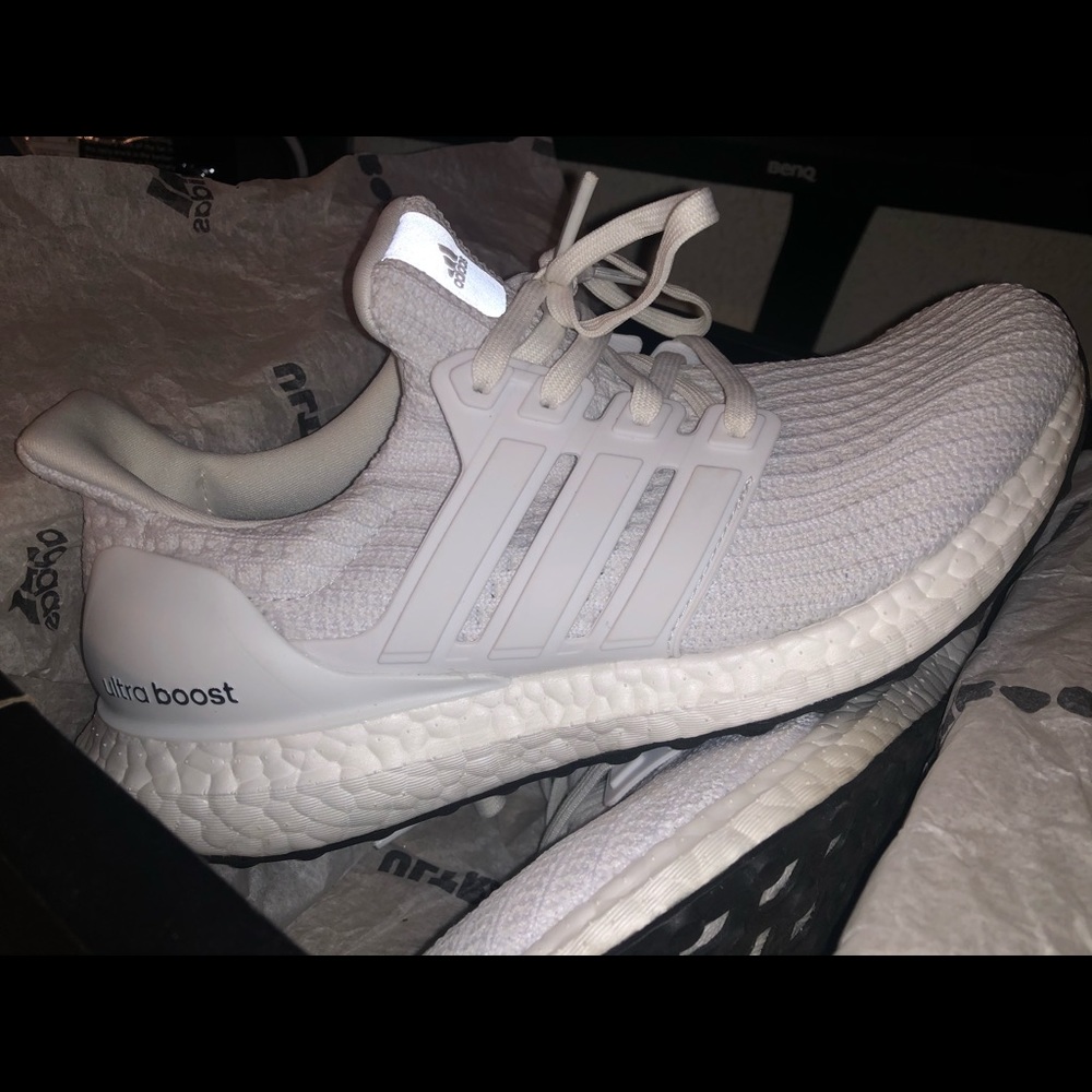 Adidas Ultraboost Shoes - All White - Women’s 6
